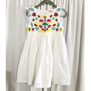 du pareil ae meme Guatemalan Style Girls Embroidered Sundress Size 4 Pristine